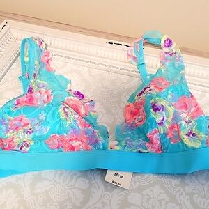 Pink By Victoria's Secret Floral Lace Bralette